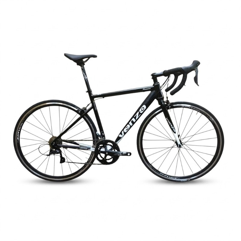 image_4ff0736e (1) Bicicleta R28 Ruta alum. 16v Venzo Phoenix 50/S Color Negro y blanco - Imagen 1