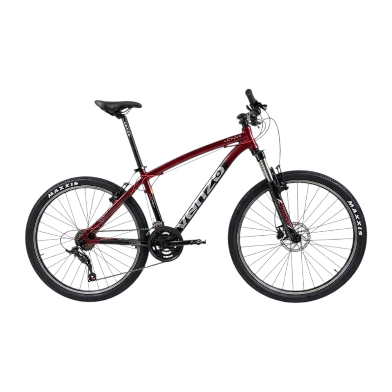 Bicicleta R26 MTB alum. Venzo Loki 21v S/16" Negro y rojo