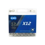 Cadena 12vel KMC X12 126 eslabones plata 1/2X11/128
